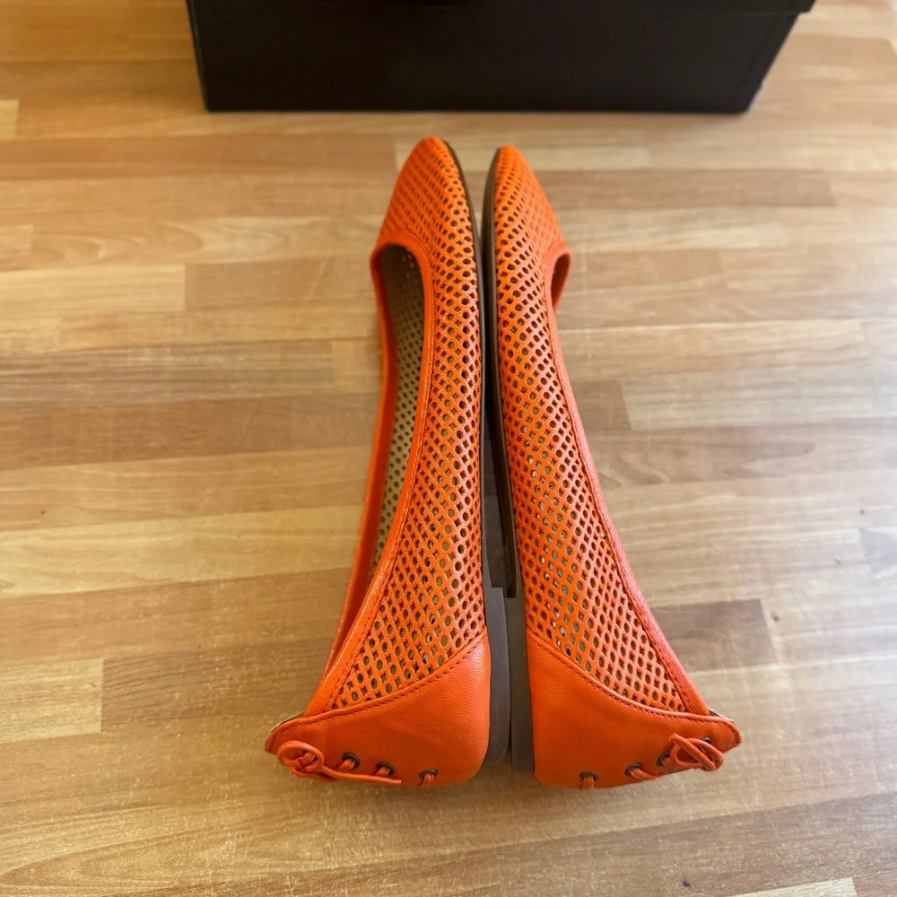 Quorra  flats, modern red color, size 8.5 
Italian leather - Picture 8 of 15
